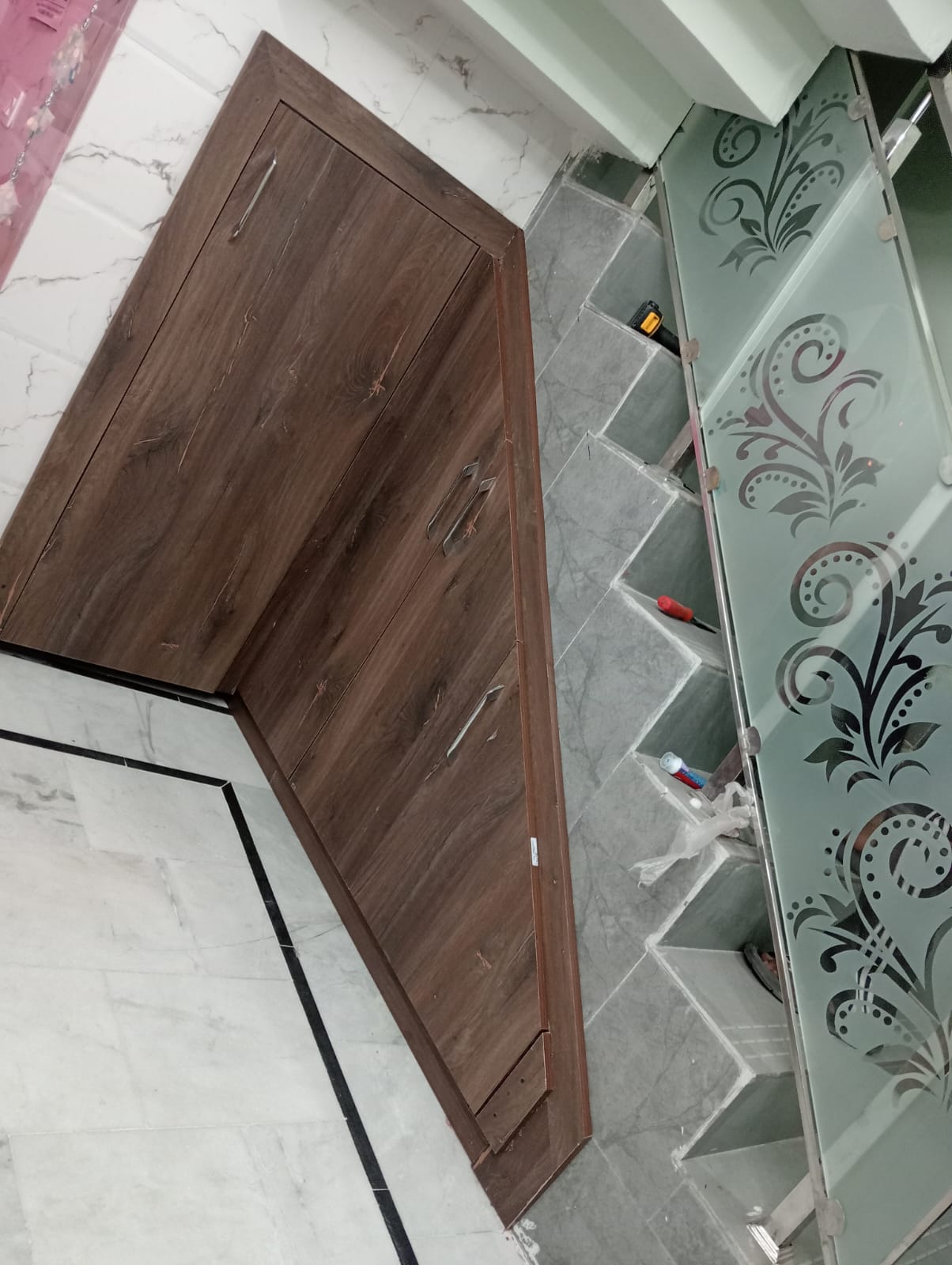 Walnut Under-Stair Storage