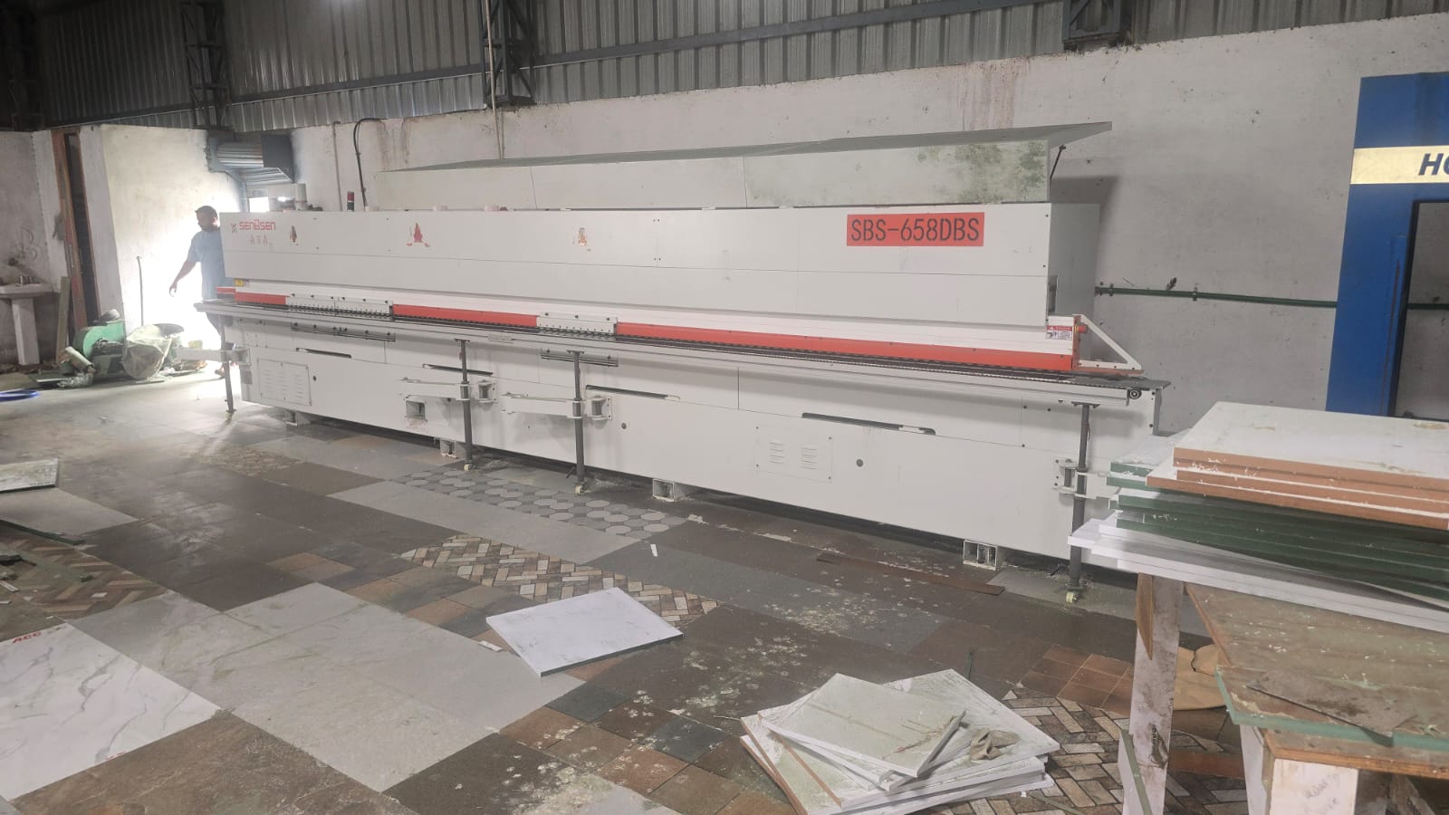 Panel-cutting machinery and prepared shutters