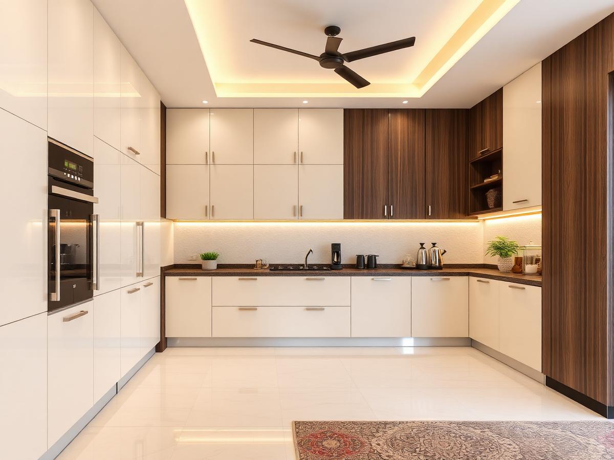 Membrane finish modular kitchen